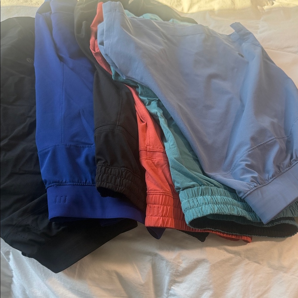 lululemon athletica Men's Athletic Shorts - Blue, Black, Red